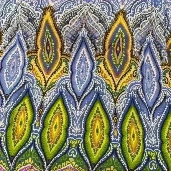 Vintage Havana, Medium, Maxi skirt, blue, yellow - Picture 6 of 7